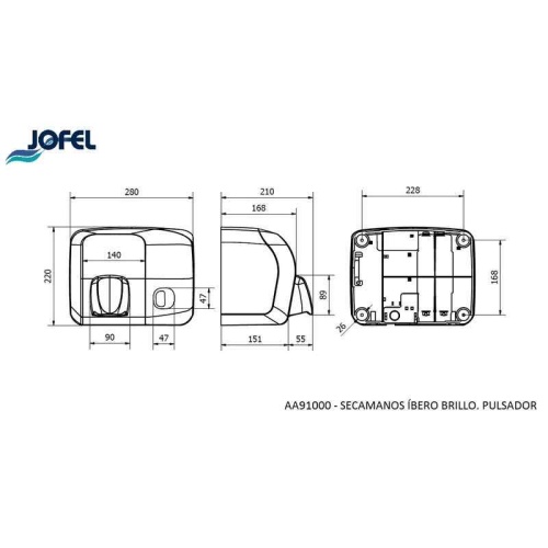 Сушилка для рук Jofel AA91000 фото 3