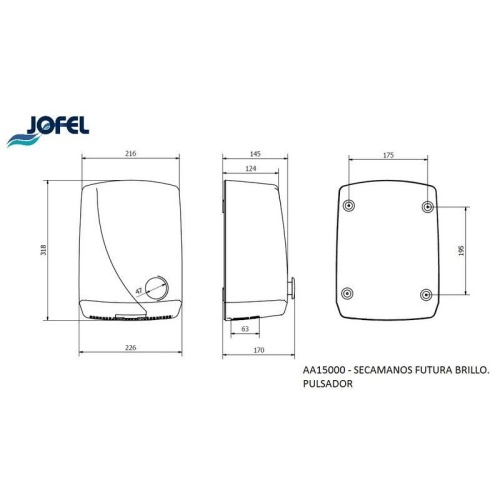 Сушилка для рук Jofel AA15000 фото 3